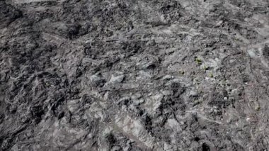 Piton de la Fournaise 'den gelen lav tarlası gökyüzünden çekildi.