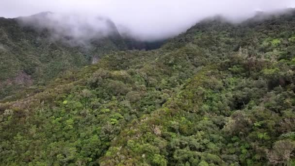 Sierra Los Dimitiles Isla Reunión Vista Cielo — Vídeo de stock
