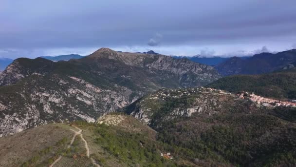 Mercantour Ulusal Parkı Ndaki Arpasse Zirvelerinin Gökyüzü Manzarası — Stok video