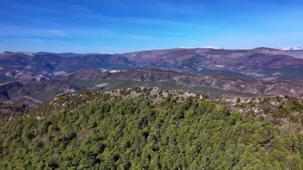 Вид Гору Святий Мартін Долині Істерону — стокове відео