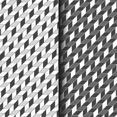 Doğrusal Izgaralarda kare çizgileri olan sembolik geometrik desen