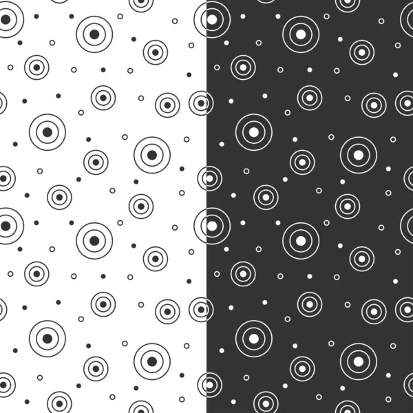 Geometrisches Nahtloses Muster Mit Kreis Und Tupfen — Stockvektor