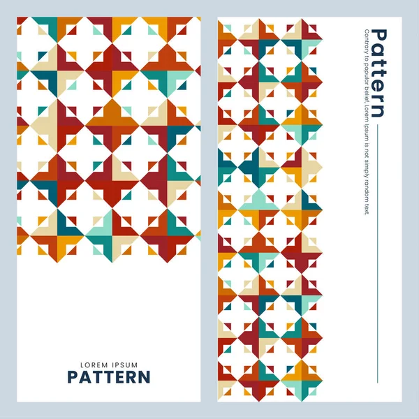Patrón Geométrico Abstracto Inconsútil Colorido Moderno Patrón Baldosas — Vector de stock