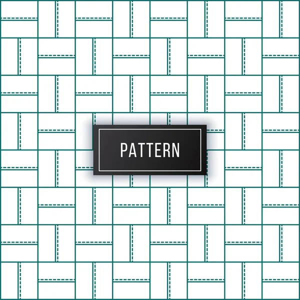 Black White Brick Basket Weave Pattern Background — Stock Vector