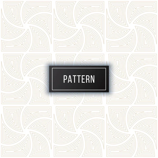 Geometric Seamless Curved Lines Pattern Background — Stock Vector