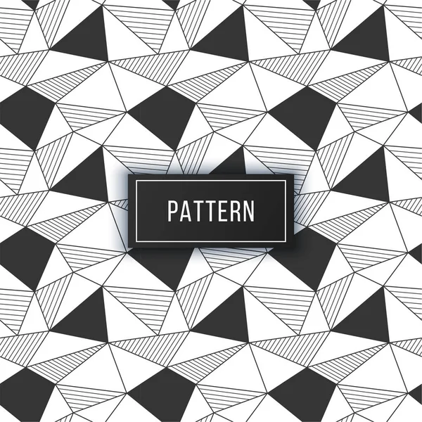 Moderna Textura Patrón Geométrico Sin Costuras Con Triángulos Rayas Aleatorias — Vector de stock