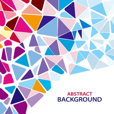 Modern Soyut Üçgen Çokgen Renkli Şekiller Vektör Arkaplan Tasarımı