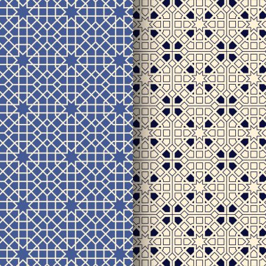 Arap tarzında soyut Geometrik Hassas İslami Desen Sanatı