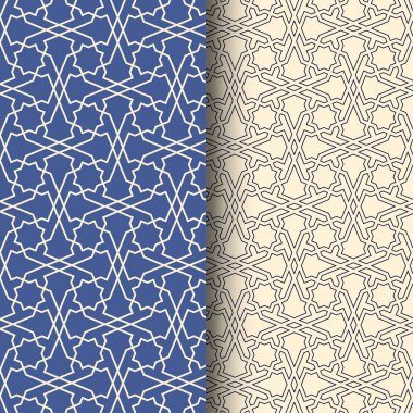 Zarif İslami Geometrik desen Baskı ve moda için sanat kullanımı