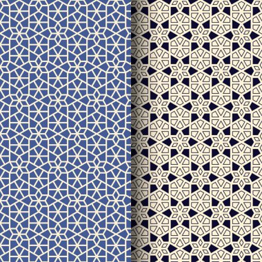 Kusursuz Düz Arapça Süslü Geometrik desen arkaplanı