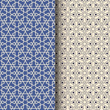 Soyut İslami Arap kusursuz geometrik şablon vektörü