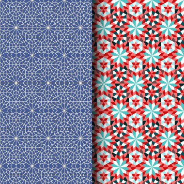 Farsça Orosi Cam İslami Geometrik Desen Tasarımı