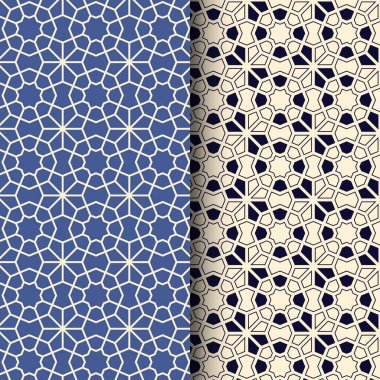 İslami Süslemeli Geometrik Dairesel Desen Vektör Tasarımı