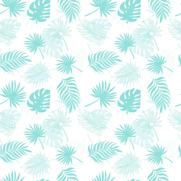 Motif Tropical Sans Couture Avec Des Feuilles Monstère Colorées Des — Image vectorielle