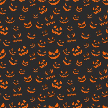 Farklı balkabağı korkunç yüzlü kusursuz Cadılar Bayramı geçmişiniz kutlu olsun. karikatür korkunç hayalet yüzleri