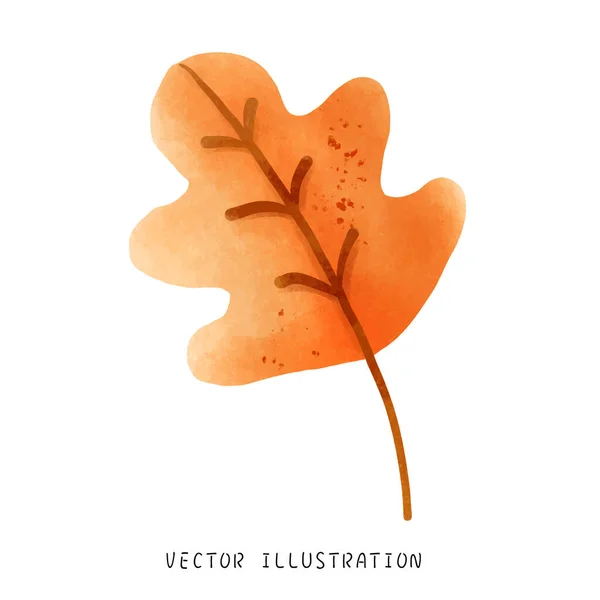 Capriccioso Halloween Maple Leaf Artwork Vivace Acquerello Sty — Foto Stock