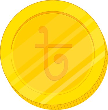 altın sikke vektör çizim