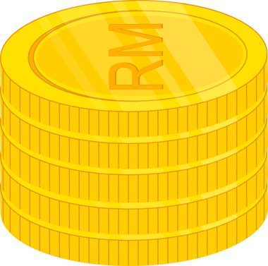 Malezya bayrağı eli çizilmiş, Malezya ringgit eli çizilmiş