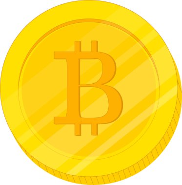 Bitcoin simgesi elle çizilmiş tasarım