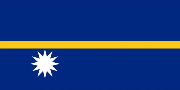 Bandera Nauru Vector Illustration — Vector de stock