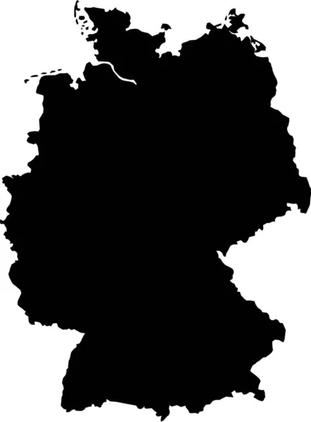 Europa Tyskland Karta Vektor Karta Handritad Minimalism Stil — Stock vektor