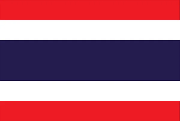 Thailand Bandera Vector Plantilla Diseño Ilustración — Vector de stock