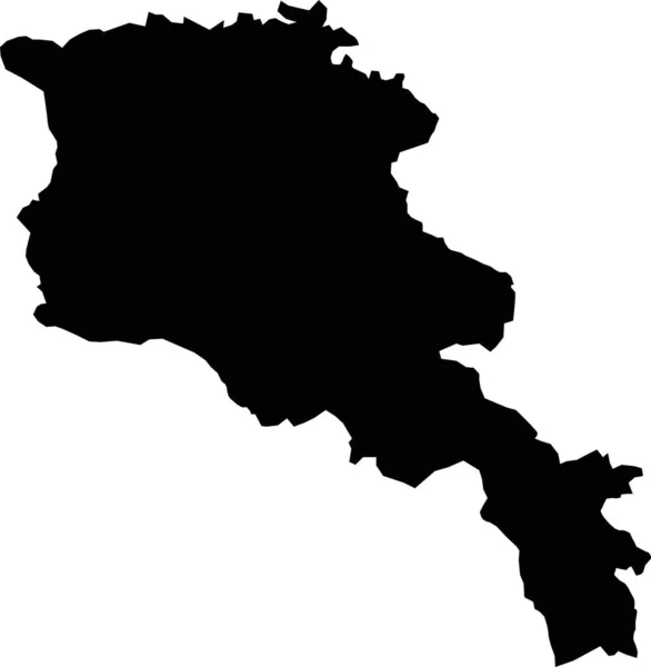 Mapa Wektora Armenii Ręcznie Rysowane Minimalizm Styl — Wektor stockowy