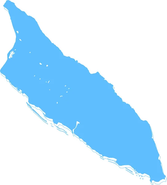 Peta Danau Balaton Pulau Balearik - Stok Vektor