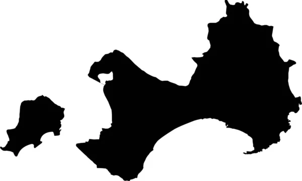 Karte Des Kreises Kinmen Kreis Der Republik China Taiwan Vektorillustration — Stockvektor