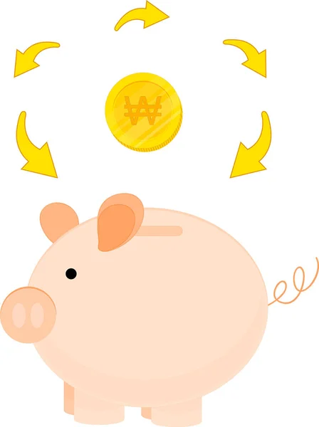 货币概念与硬币和箭头设计 矢量插图头10 — 图库矢量图片