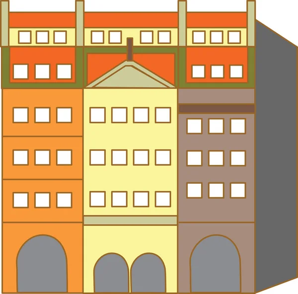 Икона Здания Векторная Иллюстрация — стоковый вектор