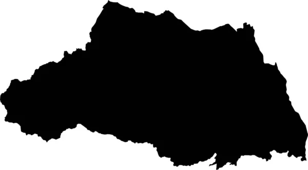 モルドバ共和国のブラックマップ — ストックベクタ