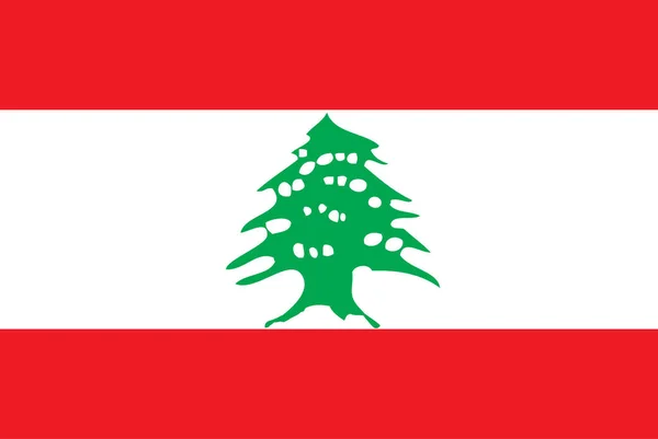 Libanesische Flagge Handgezeichnet Libanesisches Pfund Handgezeichnet — Stockvektor