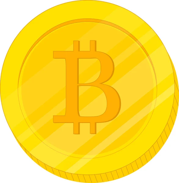 Bitcoin Icône Dessin Main — Image vectorielle