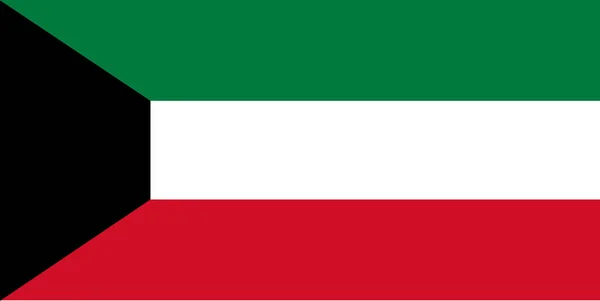 Bandeira Ícone Vetor Kuwait — Vetor de Stock