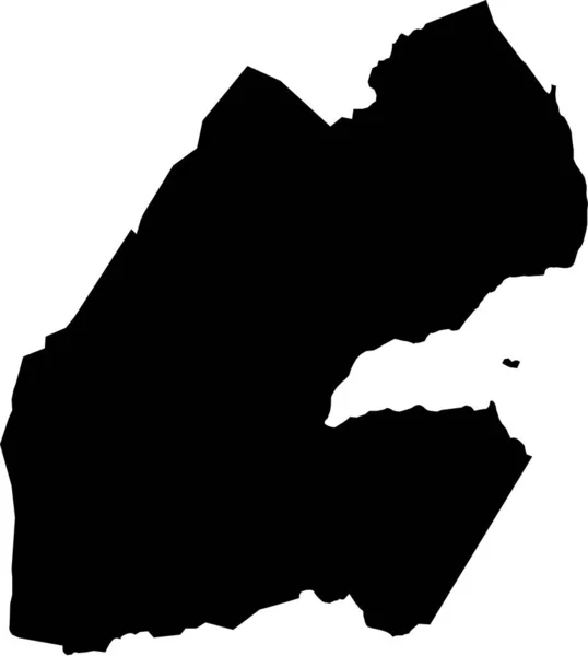 アフリカジブチマップベクトルマップ ハンド描画ミニマリズムスタイル — ストックベクタ