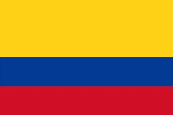Vektör Çizim Kolombiya Cumhuriyeti Bayrağı — Stok Vektör