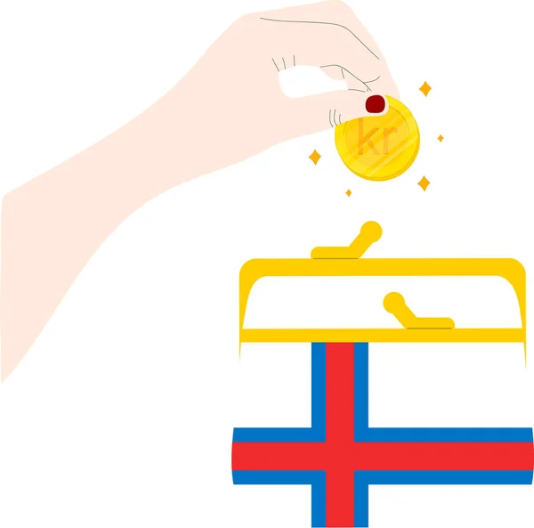 Шведский Флаг Подарочная Коробка — стоковый вектор