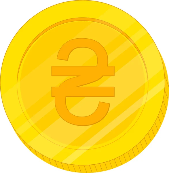 Moneta Denaro Con Numero Zero — Vettoriale Stock