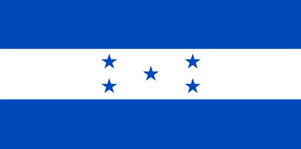 Bandiera Honduras Illustrazione Vettoriale — Vettoriale Stock