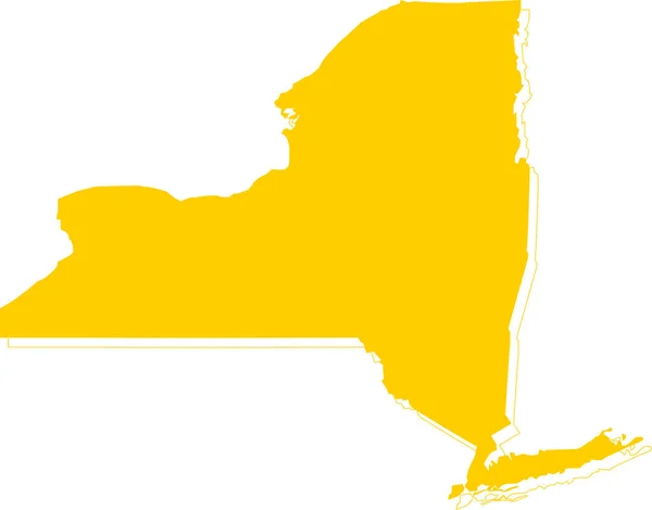 Mappa New York — Vettoriale Stock