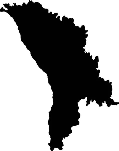 Moldova Map Vector Map Hand Drawn Minimalism Style — Stock Vector