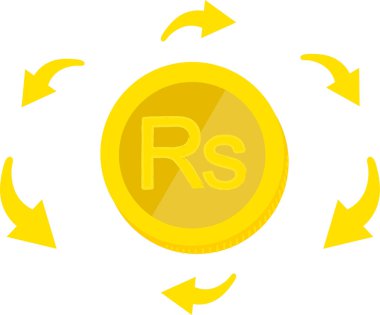 ruble sikke vektör simgesi