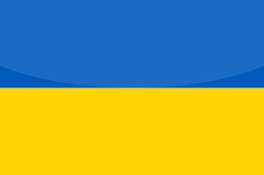 ukraine bayrak vektör düz tasarım