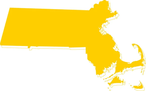Mapa New Hampshire — Vector de stock