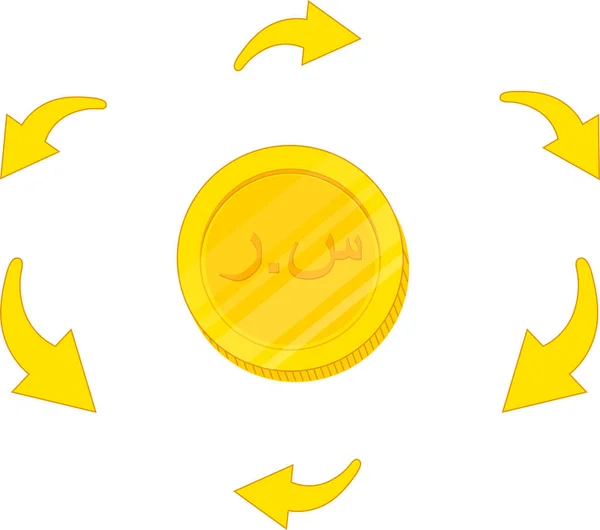 Set Cartoon Vector Gold Coin — Stock Vector