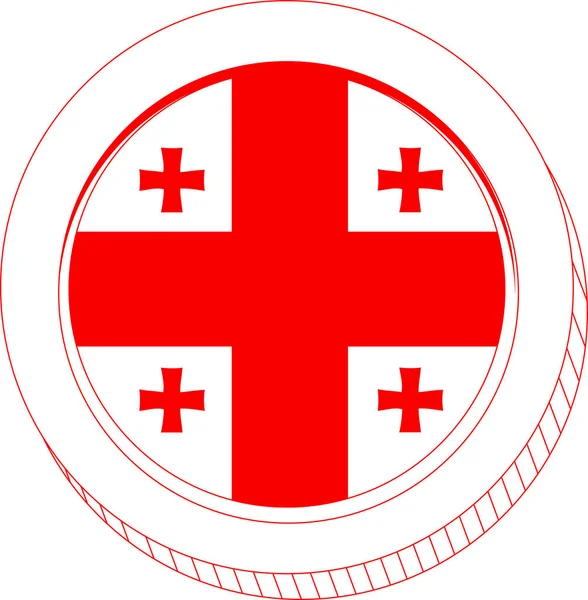 Bandiera Tonga Illustrazione Vettoriale — Vettoriale Stock