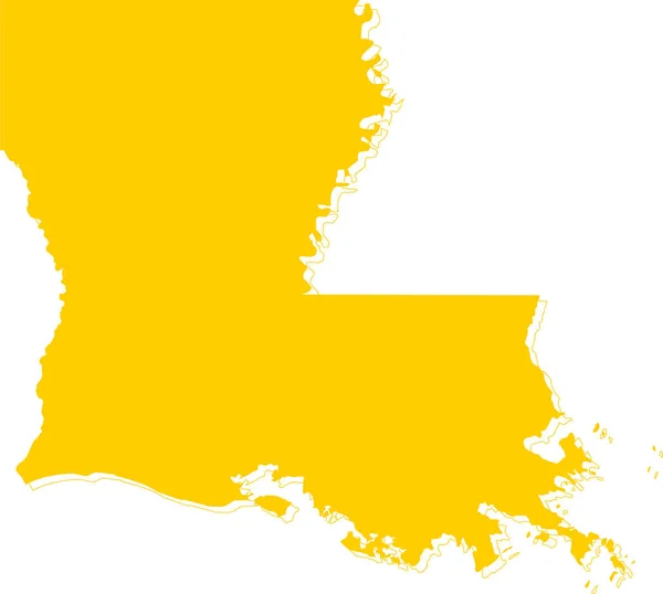 Dokładna Mapa Luizjany — Wektor stockowy