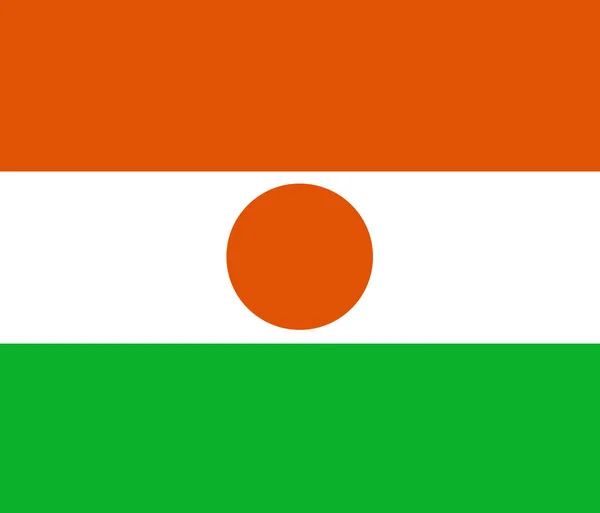 Niger Flag Ruka Kreslená Trinidad Tobago Flag Ruka Kreslená — Stockový vektor