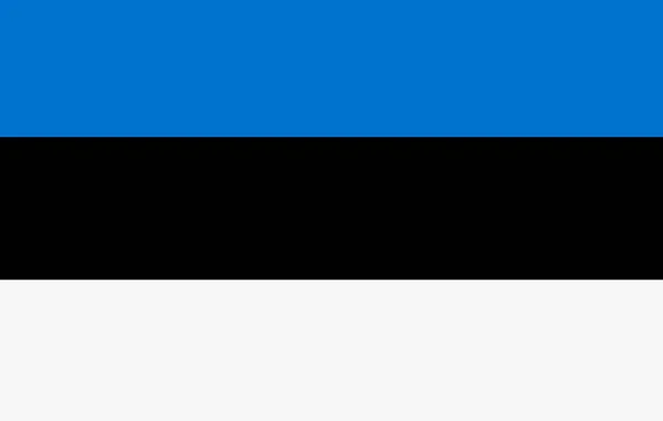 Estland Dragning Flaggan Eur Handritad — Stock vektor
